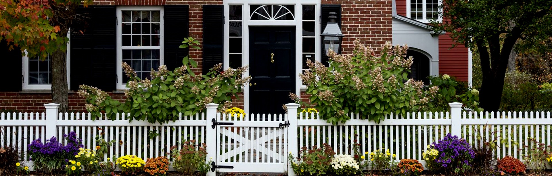 picket fences in front yards