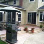 Patio deck with no railing