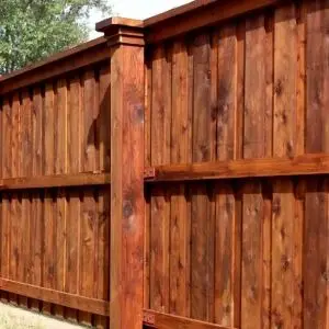 Board on Board fence by Polli Construction