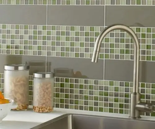 Glass Tile installed by Polli Construction