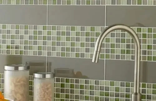 Glass Tile installed by Polli Construction