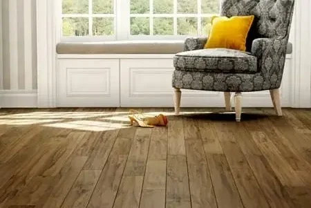 Hardwood flooring installed by Polli Construction
