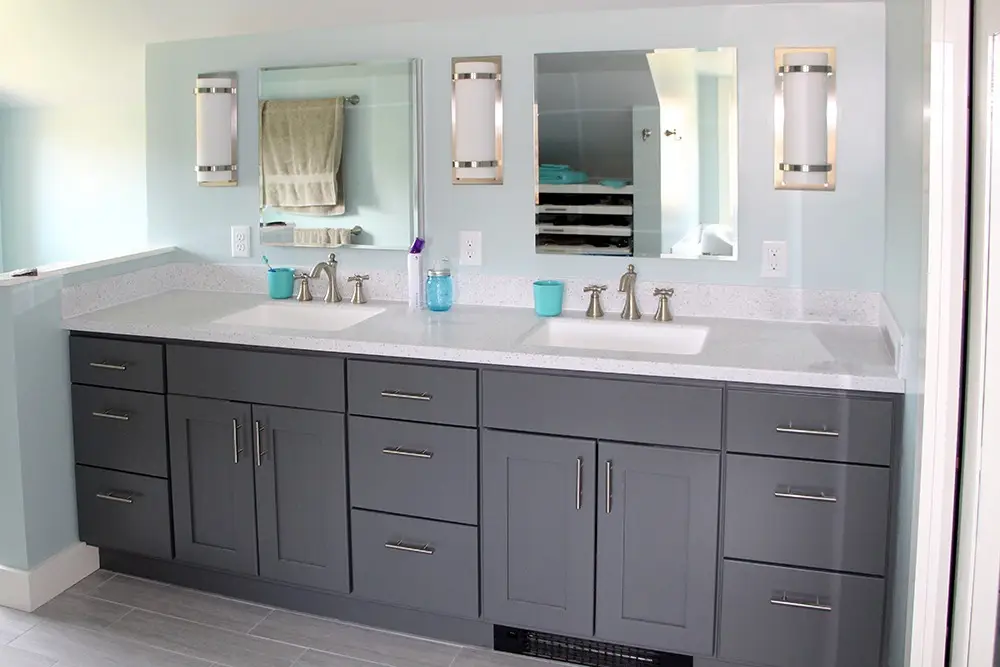 Bathroom Remodel, Burlington, Vermont. Done by Polli Construction, Inc.