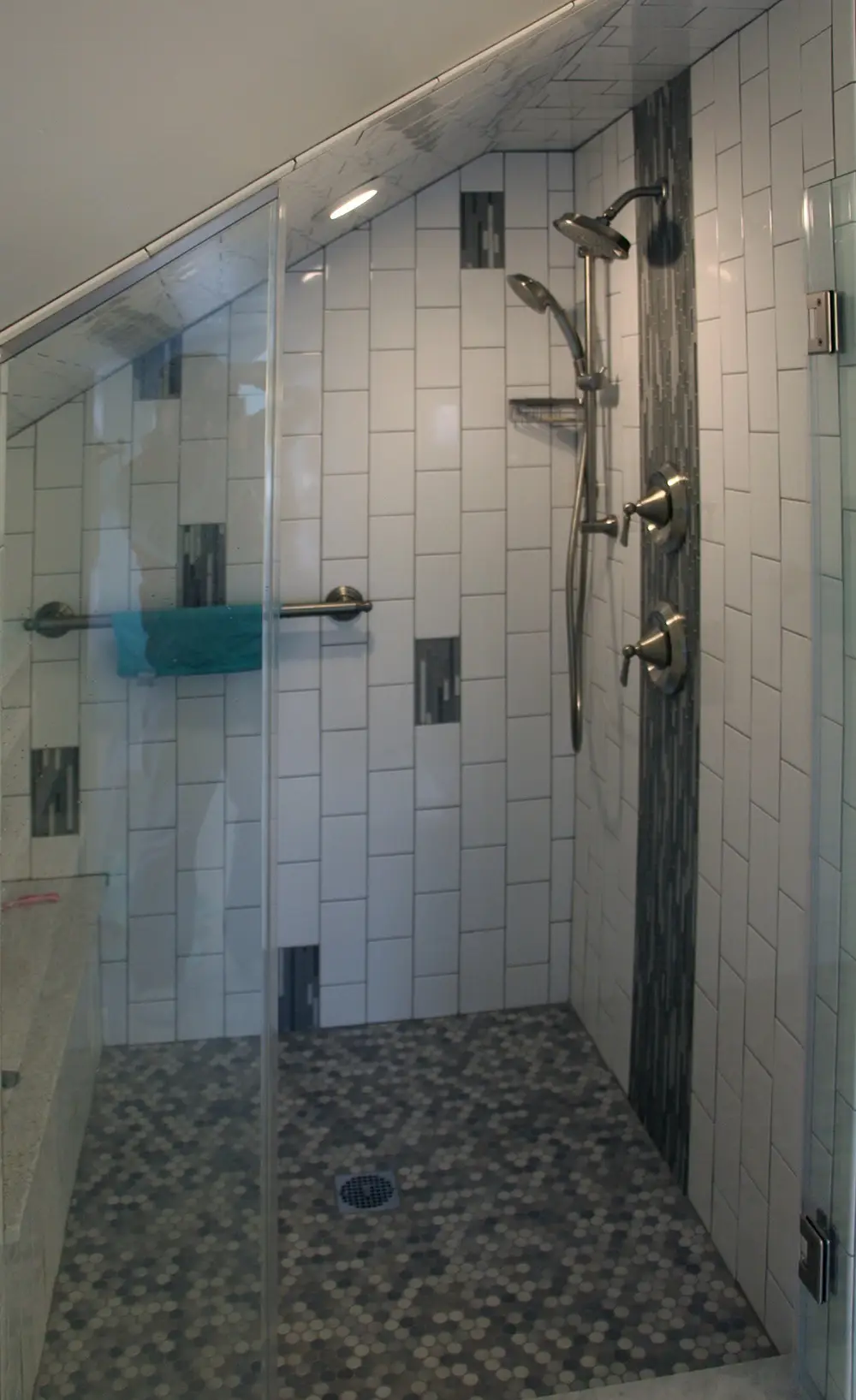 Bathroom Remdoel, Burlington, Vermont. Done by Polli Construction, Inc.