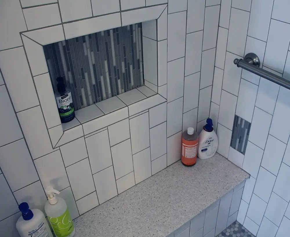 Bathroom Remdoel, Burlington, Vermont. Done by Polli Construction, Inc.