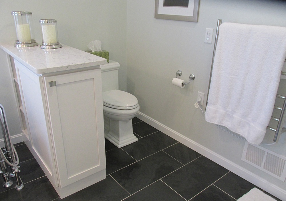 Bathroom Remodel in South Burlington done by Polli Construction, Inc.