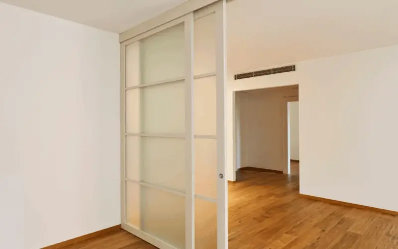 Interior Slide Door repaired and installed by polli Construction