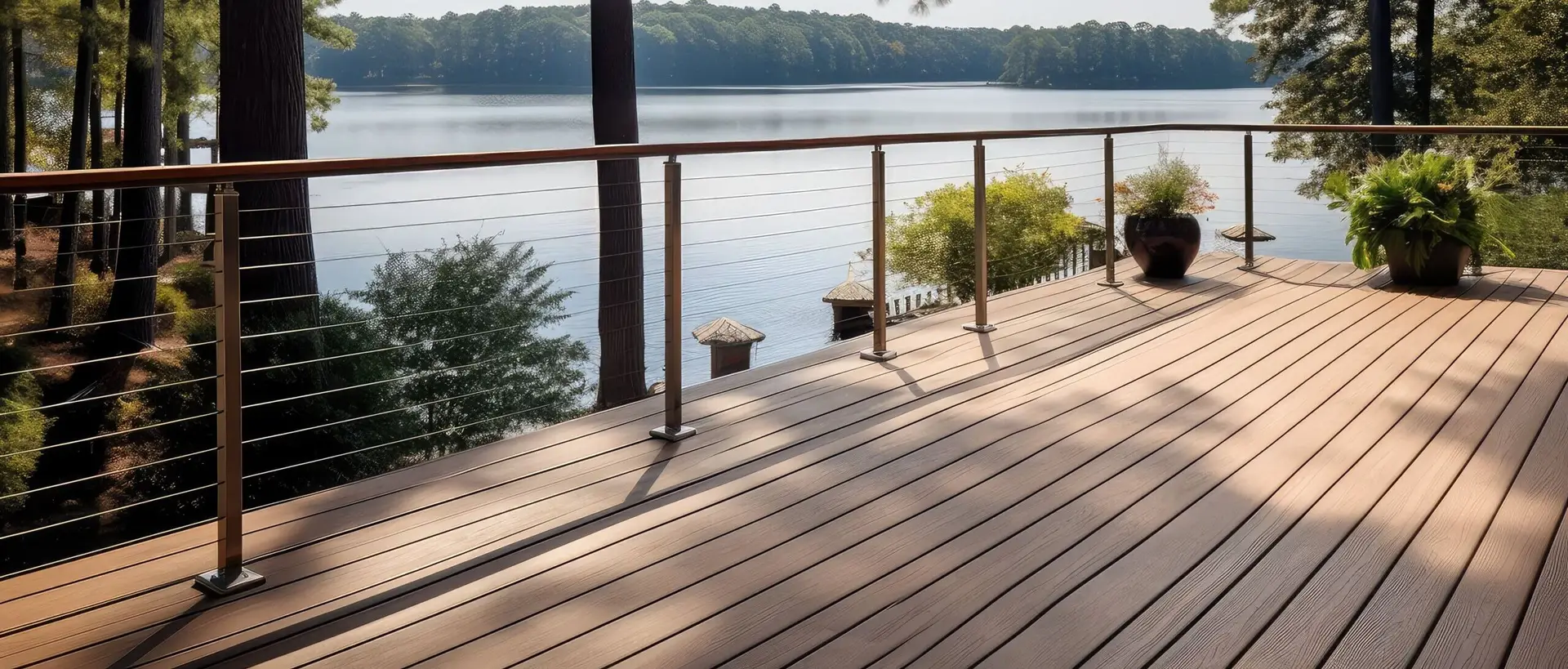 Railing choices for Decks & Porches by Polli Construction.