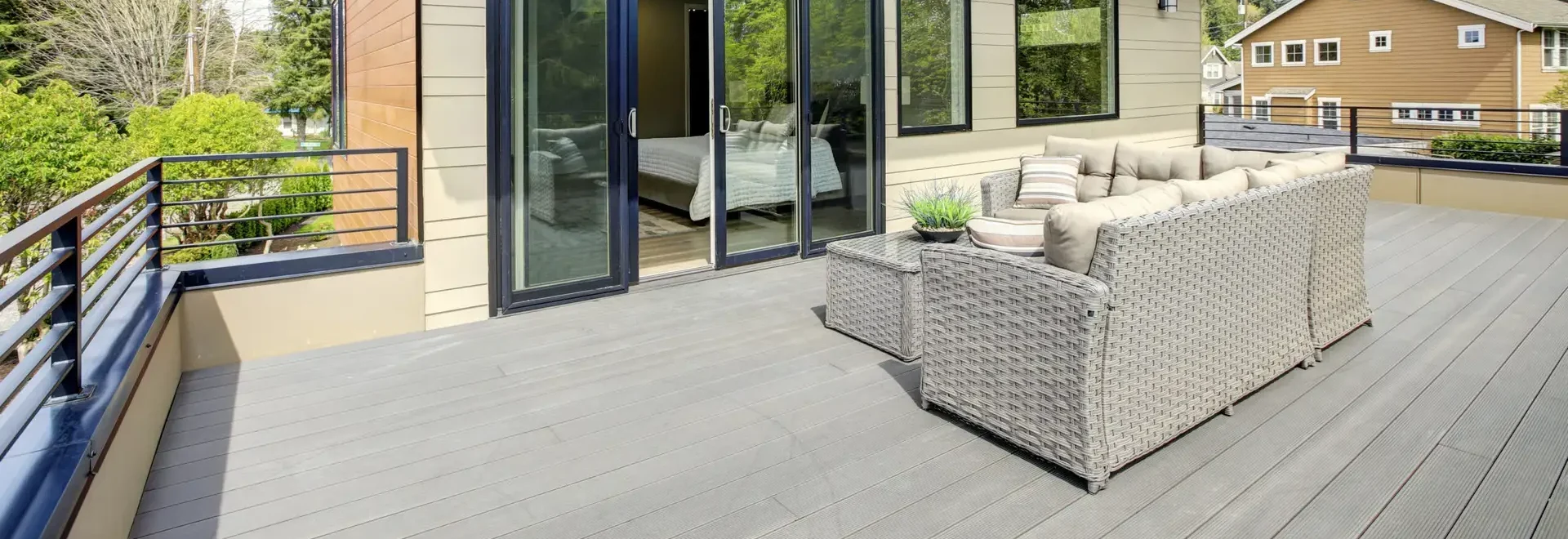 Decks & Porch Railing Options by Polli Construction.