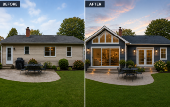 Home remodel. extension, ceiling height and patio