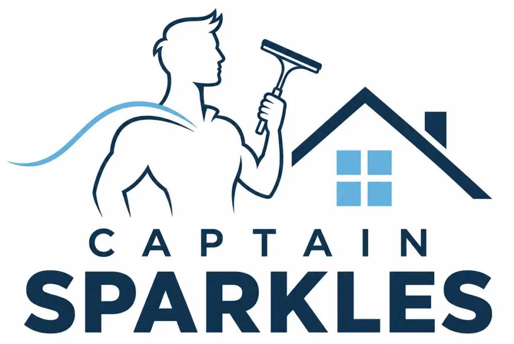 Captain Sparkles cleans windows, gutters, roofs, solar panels, and power washes anything that can be.