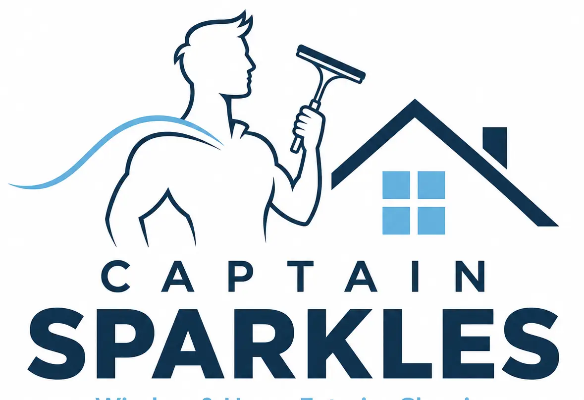 Captain Sparkles cleans windows, gutters, roofs, solar panels, and power washes anything that can be.