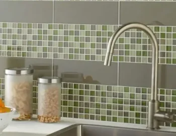 Glass Tile installed by Polli Construction